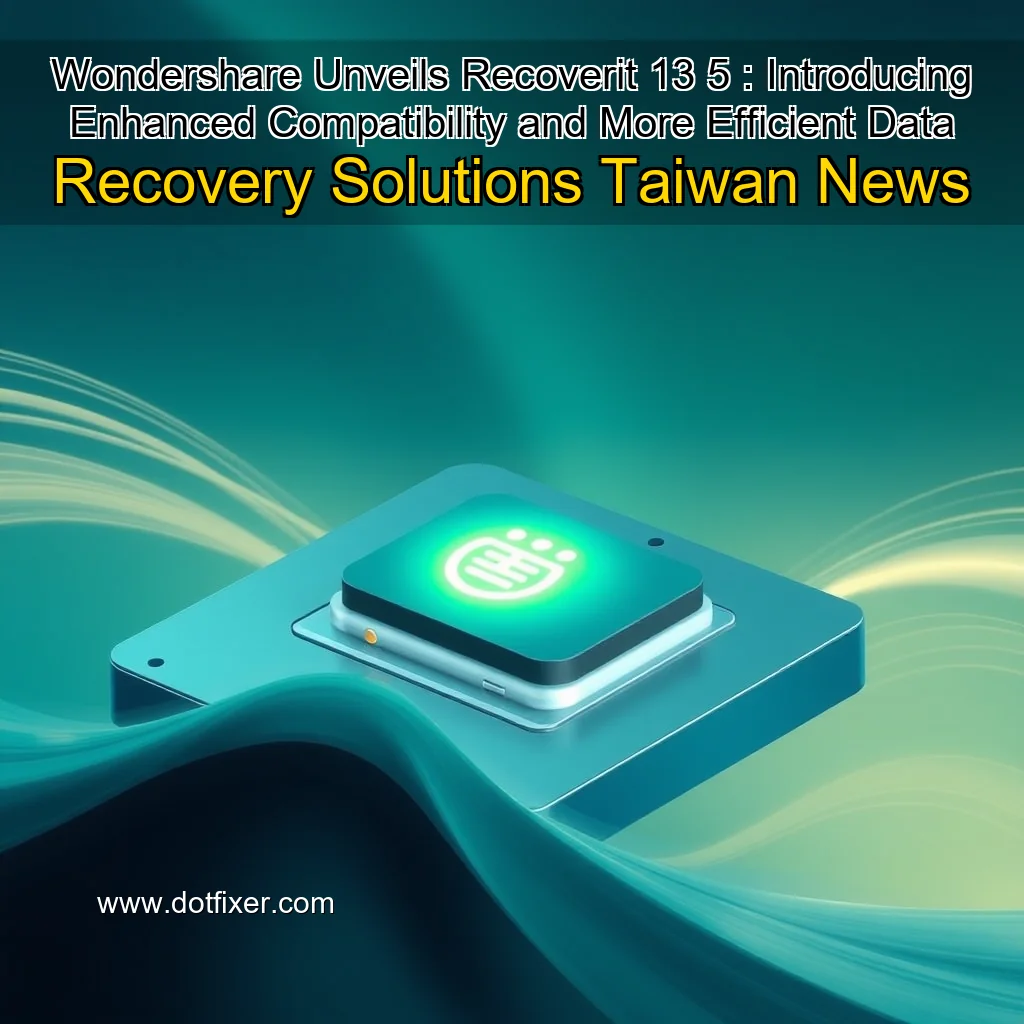 Read more about the article Wondershare Unveils Recoverit 13  5 : Introducing Enhanced Compatibility and More Efficient Data Recovery Solutions  Taiwan News