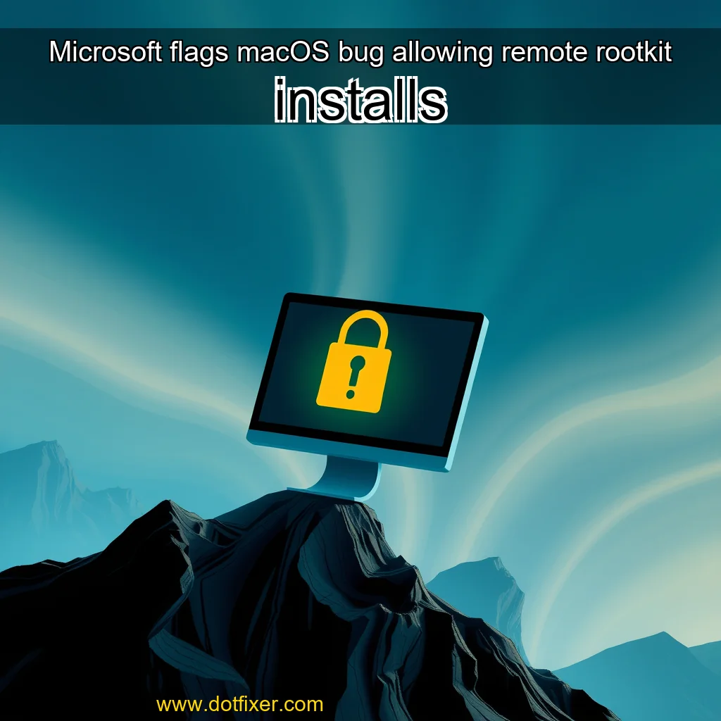 Read more about the article Microsoft flags macOS bug allowing remote rootkit installs