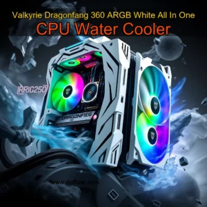 Artistic representation for Valkyrie Dragonfang 360 ARGB White All In One CPU Water Cooler