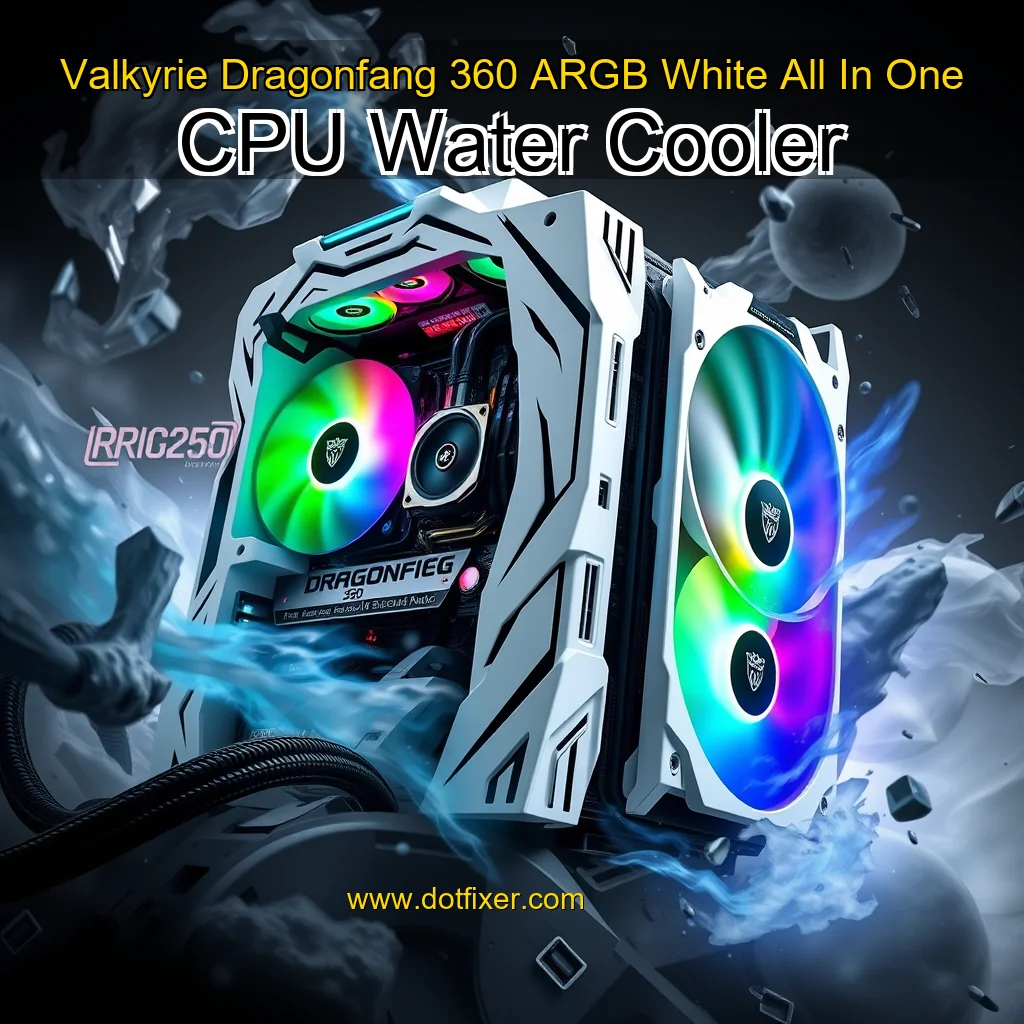 Read more about the article Valkyrie Dragonfang 360 ARGB White All In One CPU Water Cooler