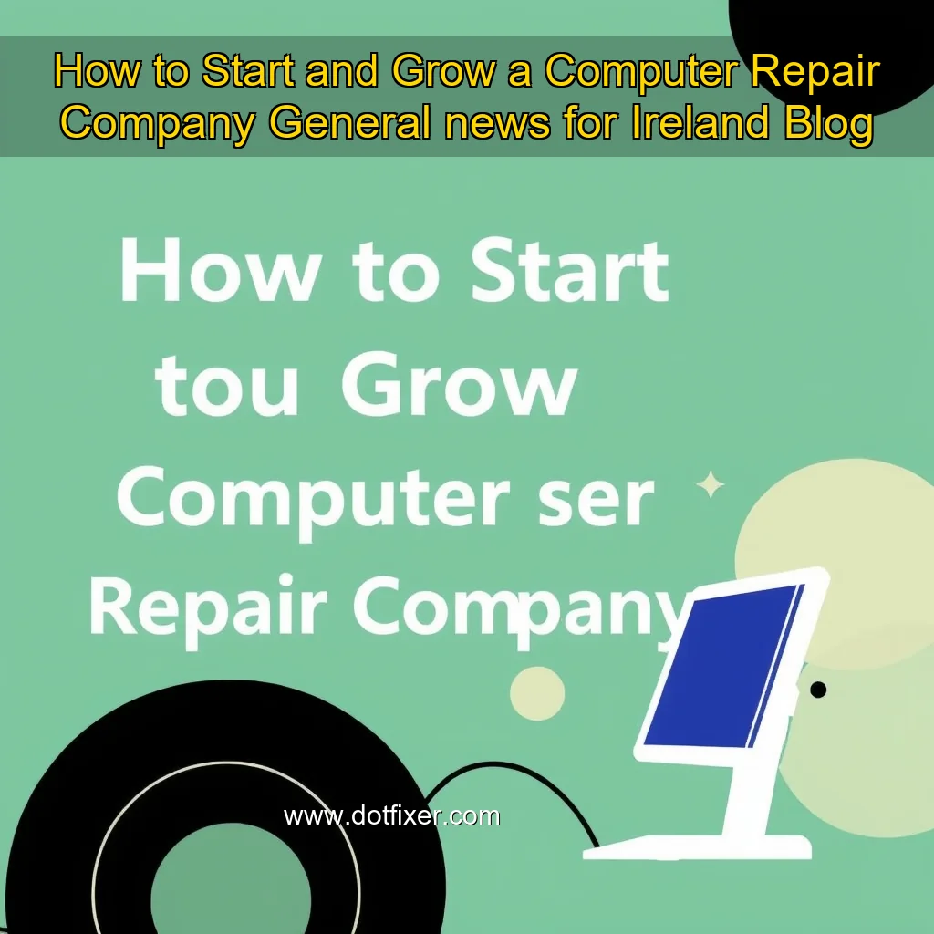 Read more about the article How to Start and Grow a Computer Repair Company General  news for Ireland  Blog