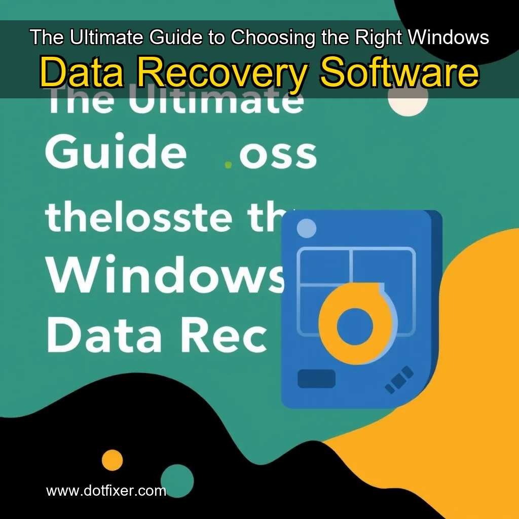 Read more about the article The Ultimate Guide to Choosing the Right Windows Data Recovery Software