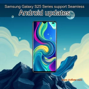 Artistic representation for Samsung Galaxy S25 Series support Seamless Android updates