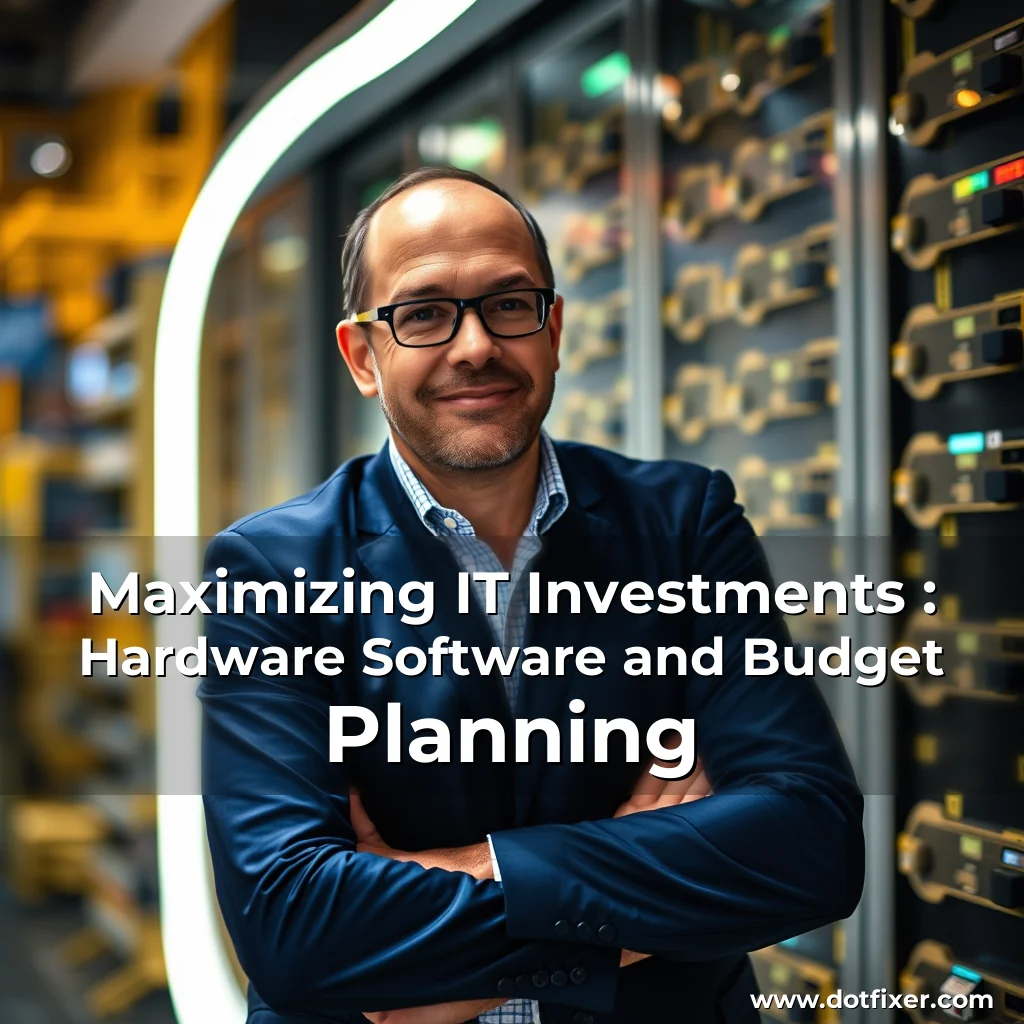 Read more about the article Maximizing IT Investments : Hardware  Software  and Budget Planning