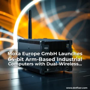 Artistic representation for Moxa Europe GmbH Launches 64-bit Arm-Based Industrial Computers with Dual-Wireless Connectivity