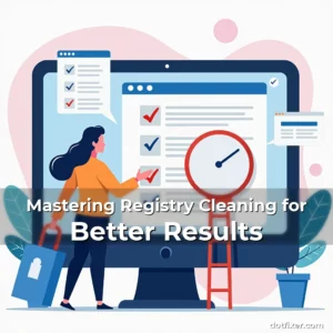 Artistic representation for Mastering Registry Cleaning for Better Results