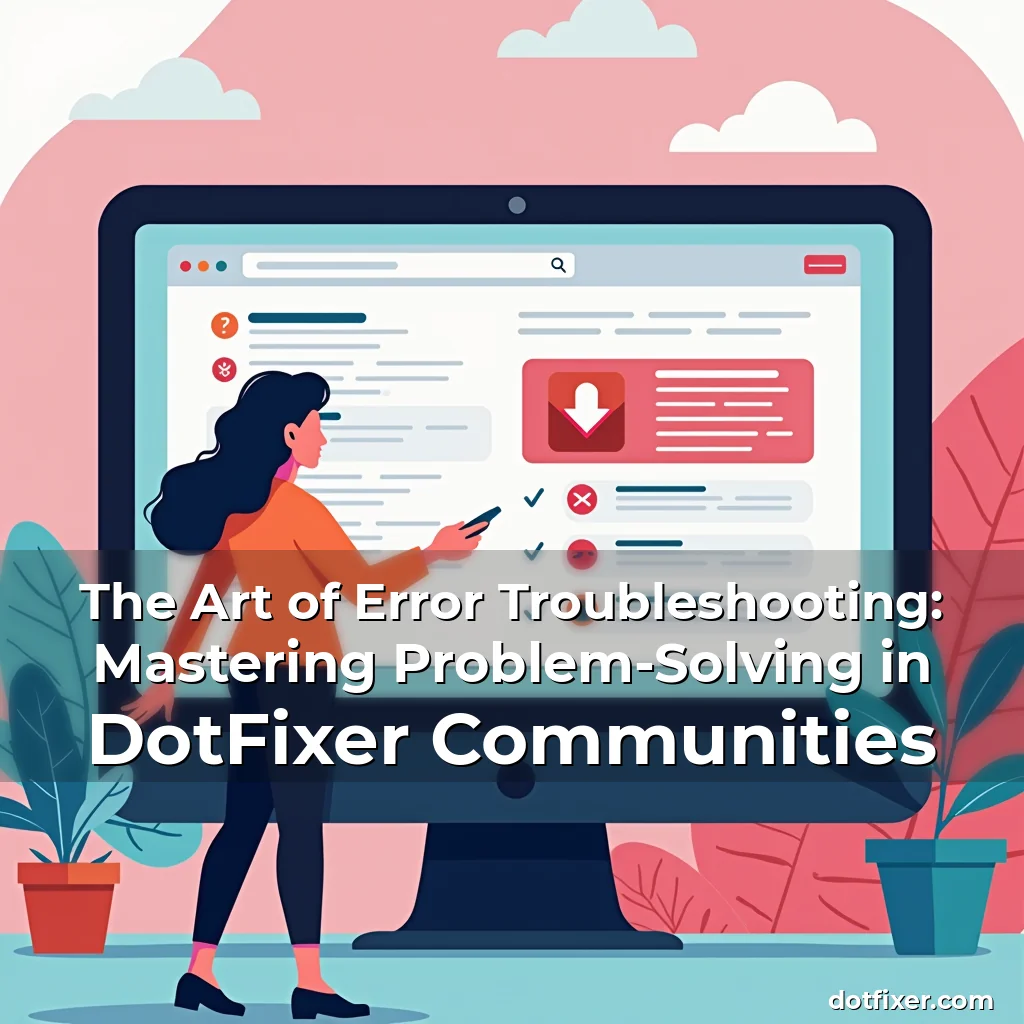 Read more about the article The Art of Error Troubleshooting: Mastering Problem-Solving in DotFixer Communities