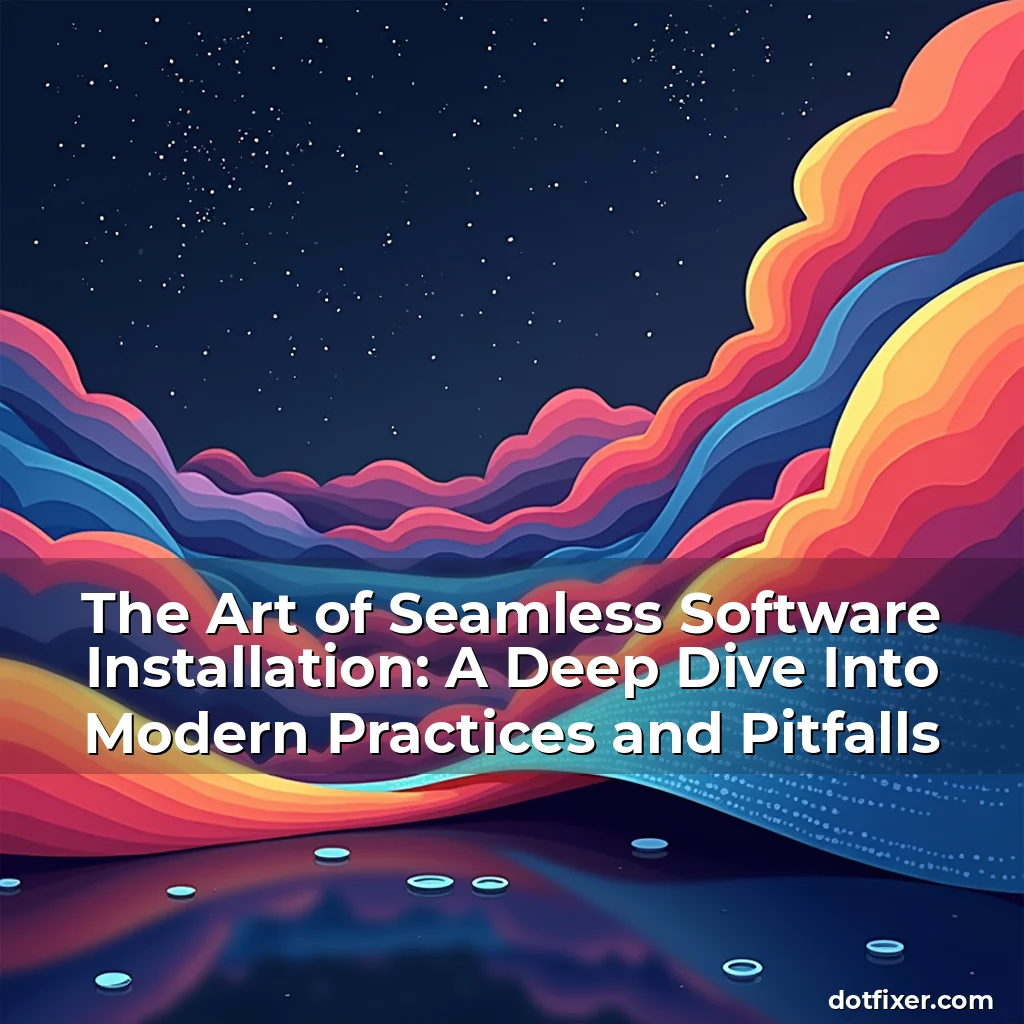 Artistic representation for The Art of Seamless Software Installation: A Deep Dive Into Modern Practices and Pitfalls