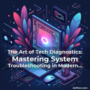 Artistic representation for The Art of Tech Diagnostics: Mastering System Troubleshooting in Modern Computing