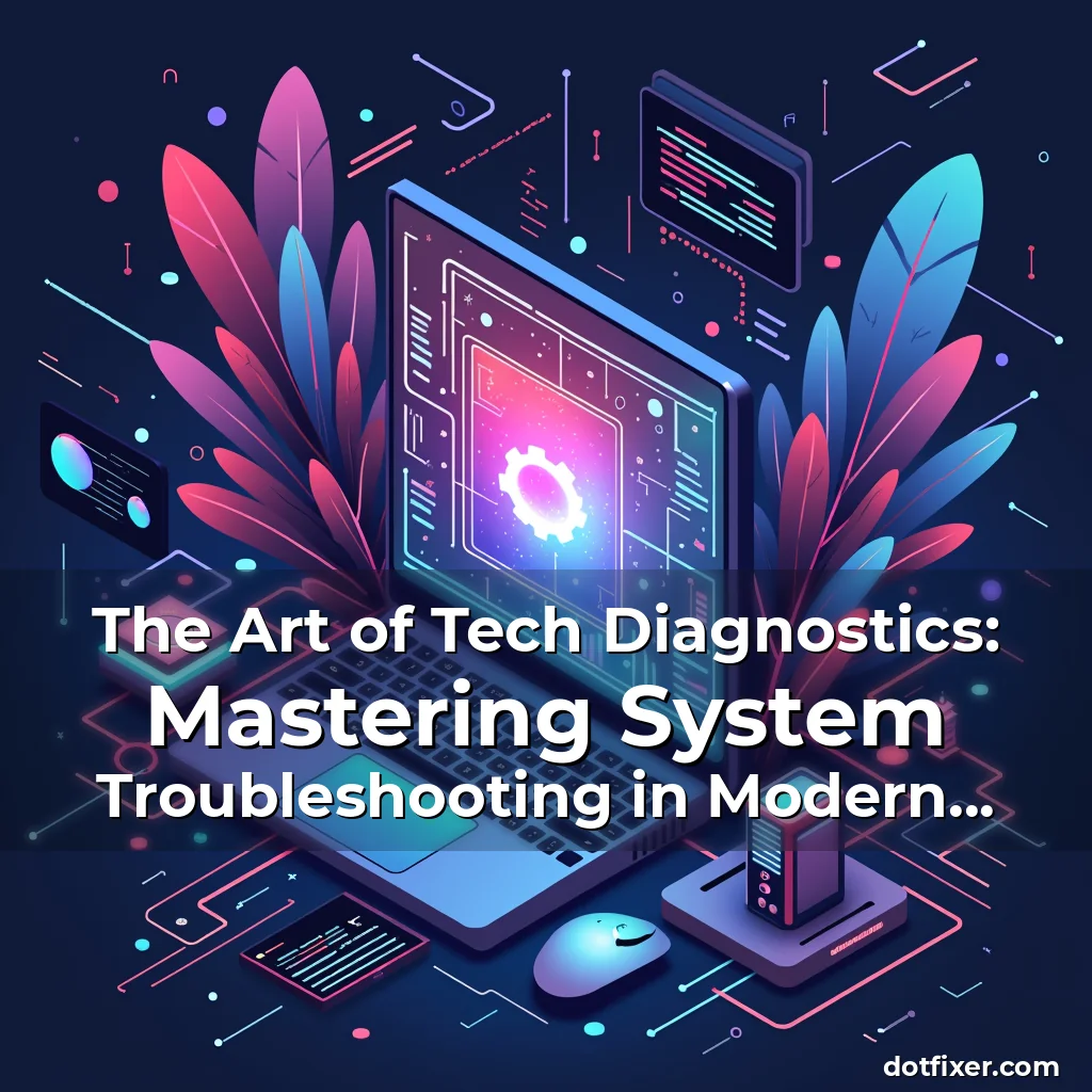 Artistic representation for The Art of Tech Diagnostics: Mastering System Troubleshooting in Modern Computing