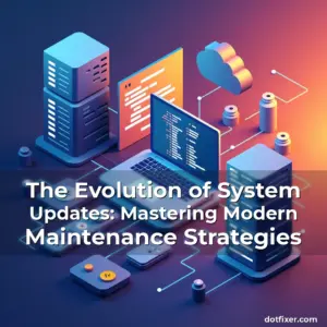 Artistic representation for The Evolution of System Updates: Mastering Modern Maintenance Strategies