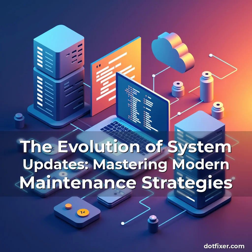 Artistic representation for The Evolution of System Updates: Mastering Modern Maintenance Strategies