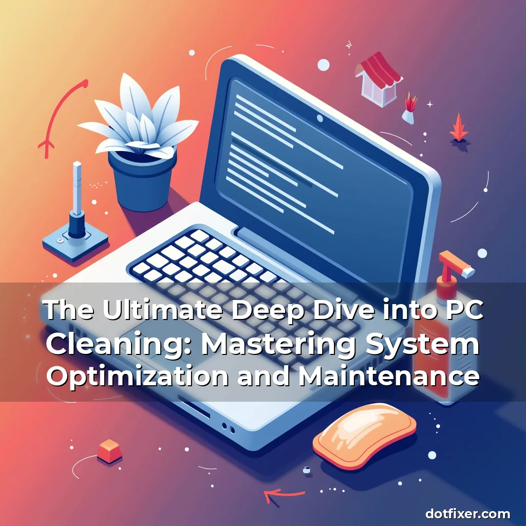 Artistic representation for The Ultimate Deep Dive into PC Cleaning: Mastering System Optimization and Maintenance