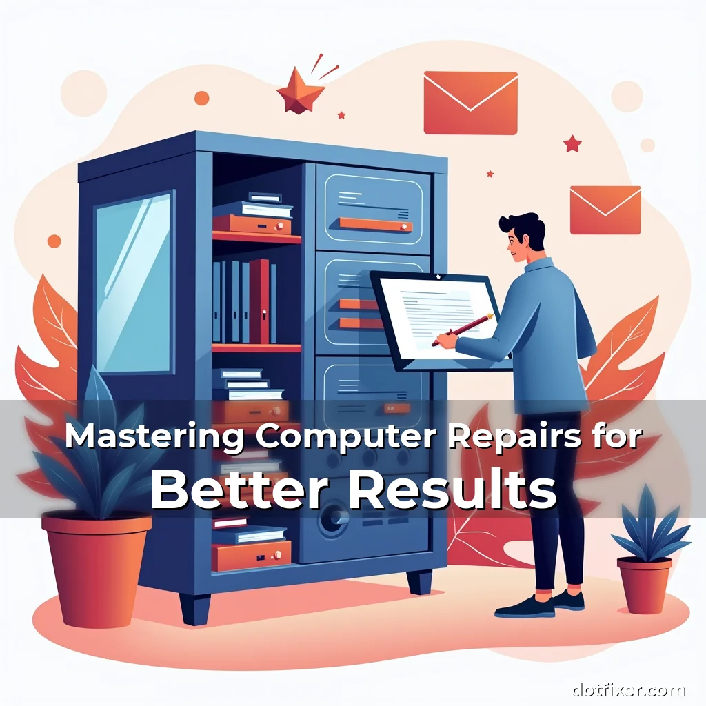 Artistic representation for Mastering Computer Repairs for Better Results
