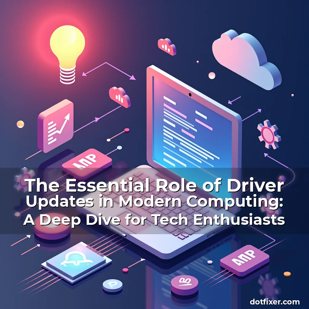 Artistic representation for The Essential Role of Driver Updates in Modern Computing: A Deep Dive for Tech Enthusiasts